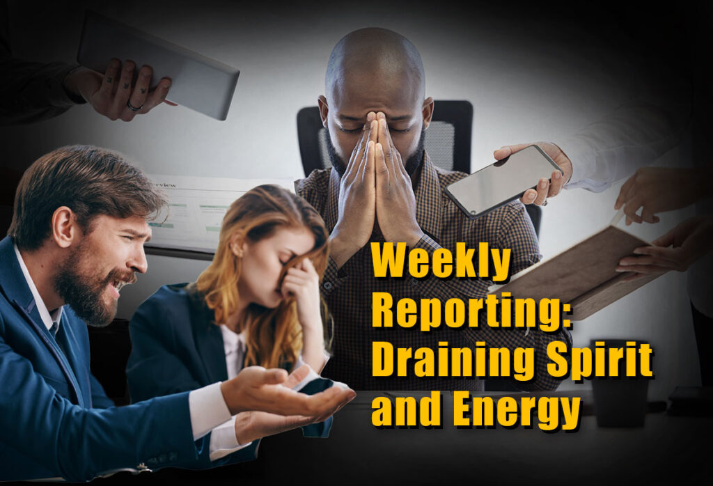 Weekly Reporting: Draining Spirit and Energy: www.USAinfy.com